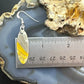 Sterling Silver Oval Bumblebee Jasper Slab Dangle Earrings For Women #180