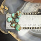 Sterling Silver Southwestern Style Turquoise #8 Navajo Pearl Beads Necklace For Women