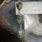 Sterling Silver Southwestern Style Turquoise #8 Cluster Lariat 28" Necklace For Women #1