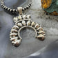 Southwestern Style Sterling Silver Decorated Cluster Naja Pendant For Women