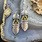 Tommy & Rosita Singer Sterling Silver & Gold Filled Feather Dangle Earrings For Women #2