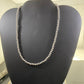 Sterling Silver Navajo Pearl Beads Necklace Length 18" / 4 mm For Women