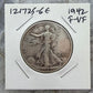 1942 US Walking Liberty Half Dollar 90% Silver F-VF #121725-6E
