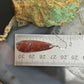 Sterling Silver Teardrop Plum Moss Agate Slab Dangle Earrings For Women #514
