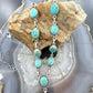Sterling Silver Southwestern Style Mohave Turquoise Lariat 18"-20" Necklace For Women