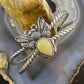 Carolyn Pollack Vintage Southwestern Style Sterling Silver Yellow Jasper Bee Bracelet For Women