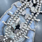 Vintage Native American Silver Kingman Turquoise Squash Blossom Necklace 28"