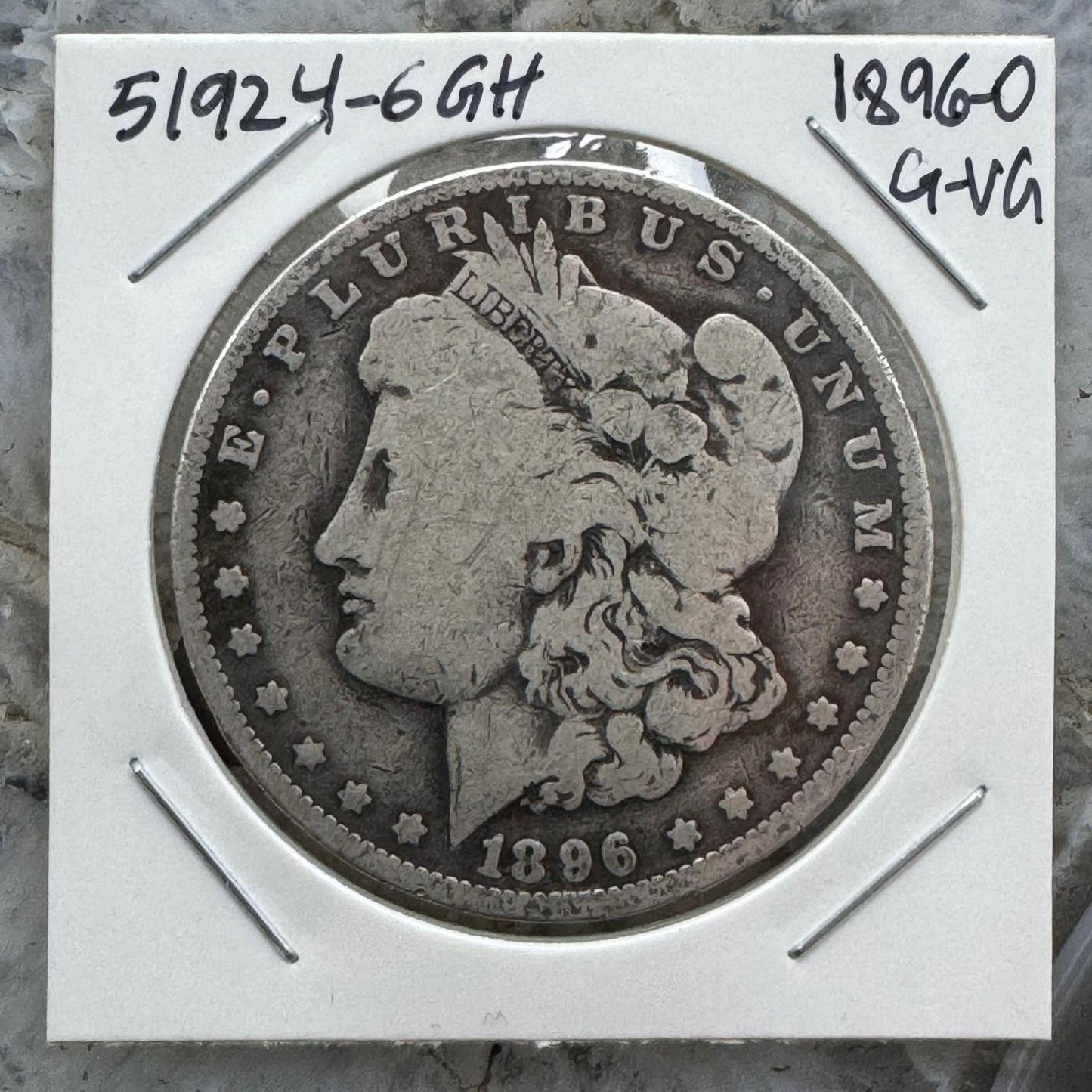 1896-O US 90% Morgan Silver Dollar G-VG #51924-6GH