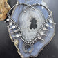 Sterling Silver Southwestern Style Turquoise Squash Blossom 18"-20" Necklace For Women
