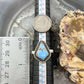Sterling Silver Southwestern Style Kite Golden Hill Turquoise Adjustable Ring For Women