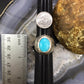 Carolyn Pollack Sterling  Silver Oval Turquoise Decorated Shield Ring Size 9.5 For Women