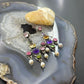 Ron Wesley Silver Southwestern Style Multi Gemstone Dangle Earrings For Women