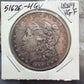 1889 US 90% Morgan Silver Dollar VG-F #51626-4GU