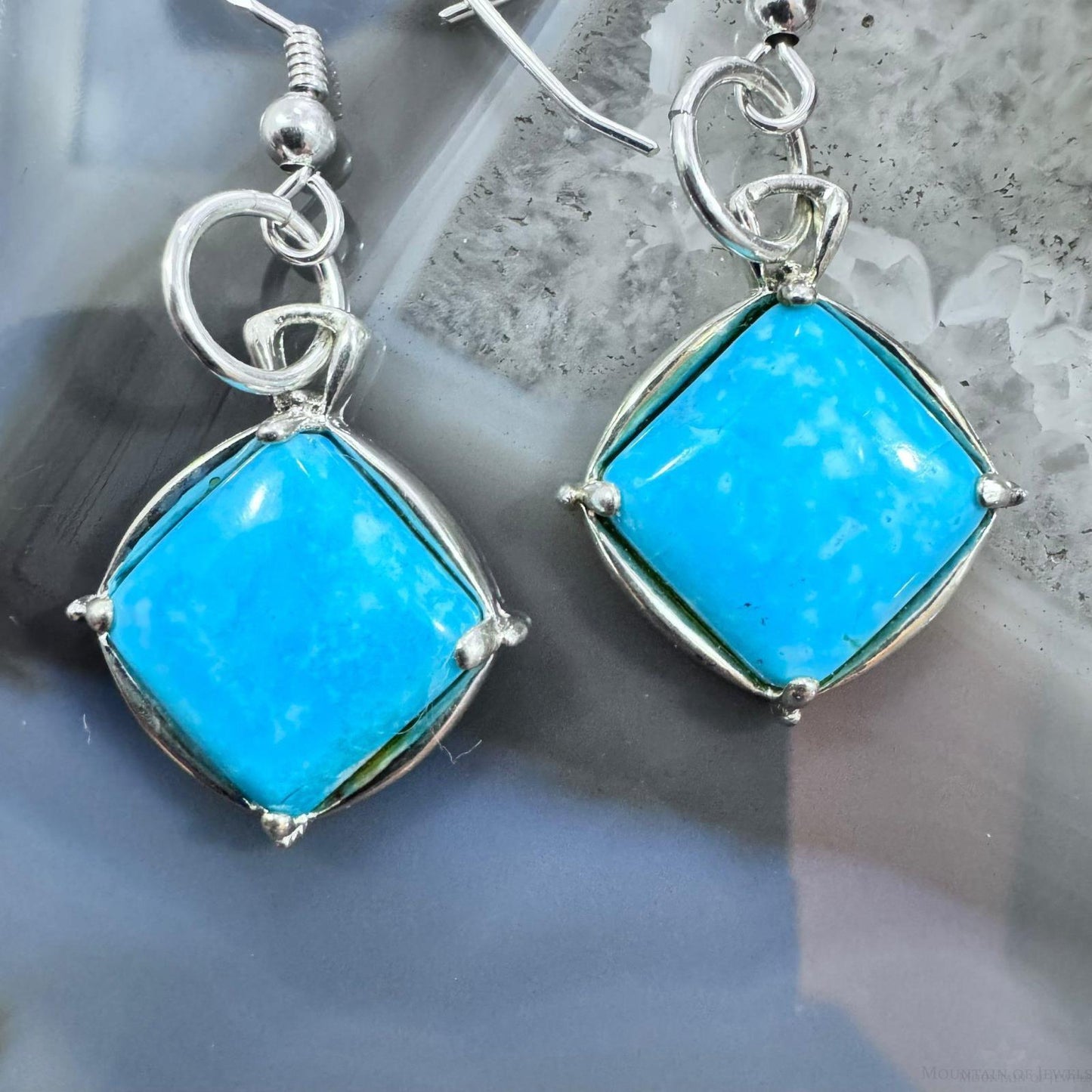 Carolyn Pollack Sterling Silver Turquoise Dangle Earrings For Women