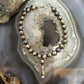 Sterling Silver Navajo Pearl Beads w/Single Squash 8" Bracelet For Women