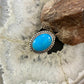 Carolyn Pollack Southwestern Style Sterling Silver Horizontally Mounted Oval Turquoise Decorated Ring For Women