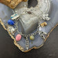 Carolyn Pollack Sterling Silver Multi Charm and Stone Charm Bracelet For Women