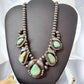 Signed Vintage Native American Sterling Silver Royston Turquoise Necklace For Women