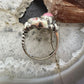 Carolyn Pollack Southwestern Style Sterling Silver Inlay Rhodonite & MOP Ring For Women