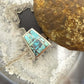 Vinatge Signed Native American Sterling Silver Inlay Turquoise Ring Size 6 For Women