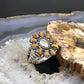 Carolyn Pollack Sterling Silver Picture Jasper Decorated Cluster Ring Size 10 For Women