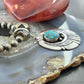 Tommy & Rosita Singer Sterling Silver Overlay w/Turquoise Unisex Pendant
