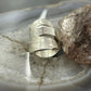 Sterling Silver Hammered Oval Modern Band Fashion Ring For Women, Taxco Mexico