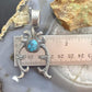 Eva & Linberg Billah Native American Sterling Silver Turquoise Unisex Naja Pendant