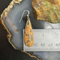Sterling Silver Teardrop Maligano Jasper Slab Dangle Earrings For Women #531