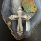 1998 Vintage Towle Sterling Silver Religious Cross Christmas Ornament