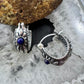 Carolyn Pollack Sterling Silver Round Lapis Decorated Hoop Earrings For Women