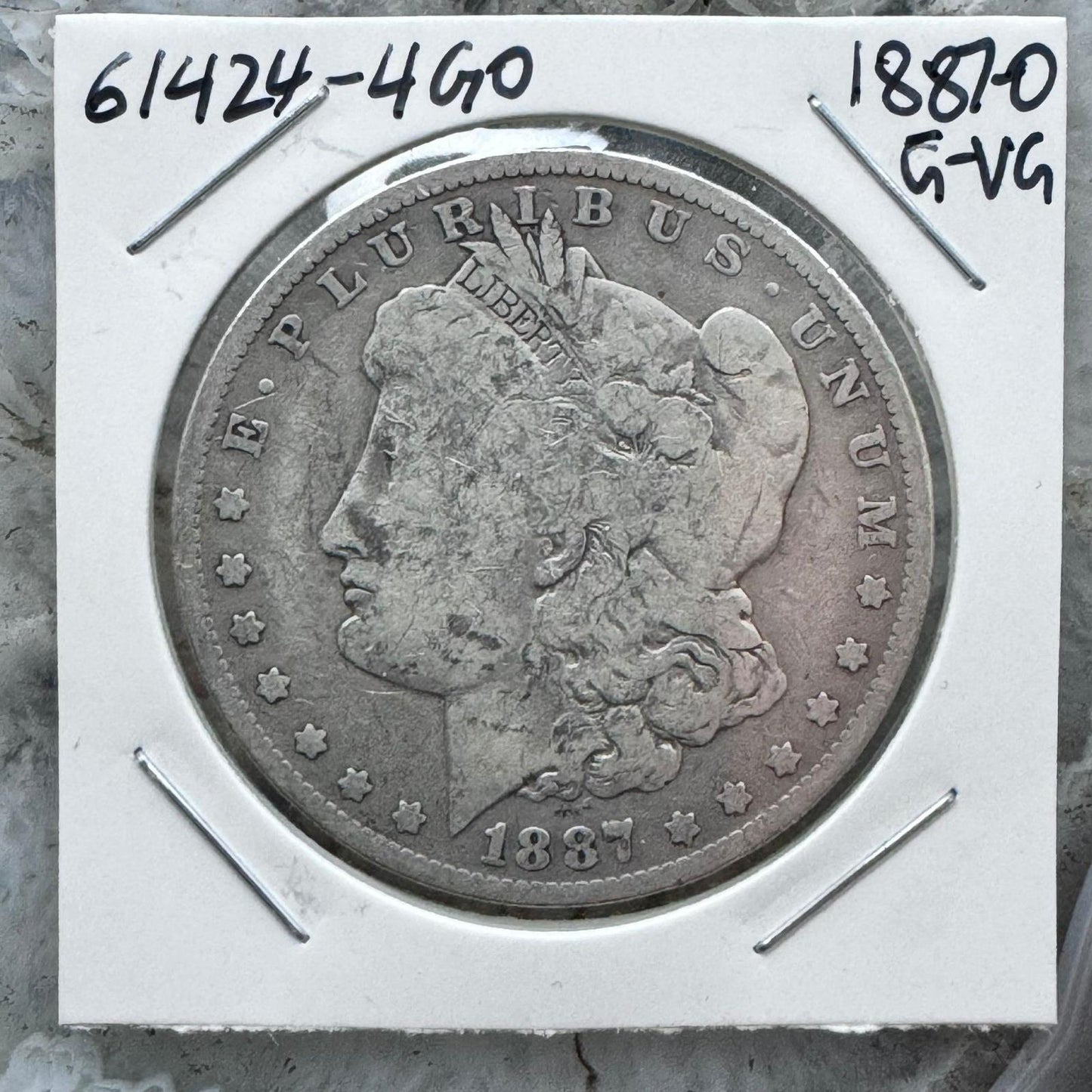 1887-O US 90% Morgan Silver Dollar G-VG #61424-4GO