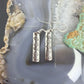 Felicia Etcitty Navajo Sterling Silver Long Etched Dangle Earrings For Women