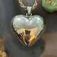 Sterling Silver Puff Heart Pendant For Women