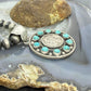 Genuine 1943 90% Silver Mercury Dime Coin w/Mohave Turquoise Unisex Pendant