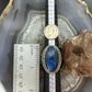 Sterling Silver Southwestern Style Oval Labradorite Decorated Ring Size 8 For Women