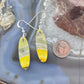 Sterling Silver Oval Bumblebee Jasper Slab Dangle Earrings For Women #166