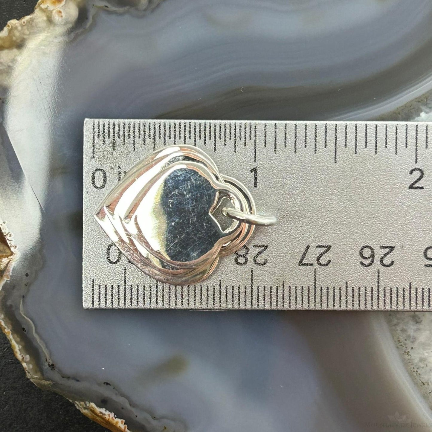 Sterling Silver Fashion Triple Heart Heart Pendant For Women