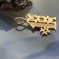 14K Yellow Gold "# 1 Mom" Charm For Women