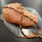 Southwestern Style Copper Navajo Pearl Round &Cylinder w/Multistone 18" Necklace For Women