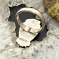 Sterling Silver Southwestern Style Triangle Golden Hill Turquoise Adjustable Ring For Women