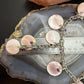 Carolyn Pollack Sterling Silver 7 MOP Disc, Amethyst Twisted Link Chain 20" Necklace For Women