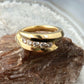 14K Yellow Gold Diamonds Bridal Ring Size 5.5