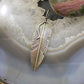 Chris Charley Native American Sterling Silver Engraved Feather Unisex Pendant