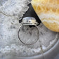 Sterling Silver Southwestern Style Elongated Teardrop Dendrite Agate Ring Size 9.25 For Women
