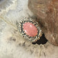 Carolyn Pollack Vintage Sterling Silver Oval Rhodonite Decorated Ring For Women