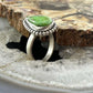 Sterling Silver Southwestern Style Teardrop Sonora Gold Turquoise Adjustable Ring For Women #3