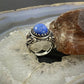 Carolyn Pollack Sterling Silver Oval Denim Lapis Decorated Ring For Women