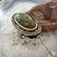 Sterling Silver & 14K Large Oval Jasper and Marcasite Fashion Ring Size 8 For Women