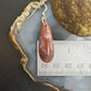 Sterling Silver Teardrop Plum Moss Agate Slab Dangle Earrings For Women #536